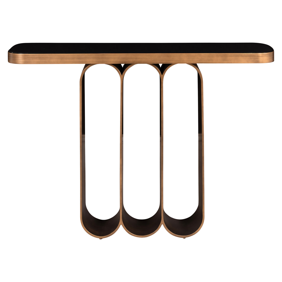 Console Locarno brushed gold