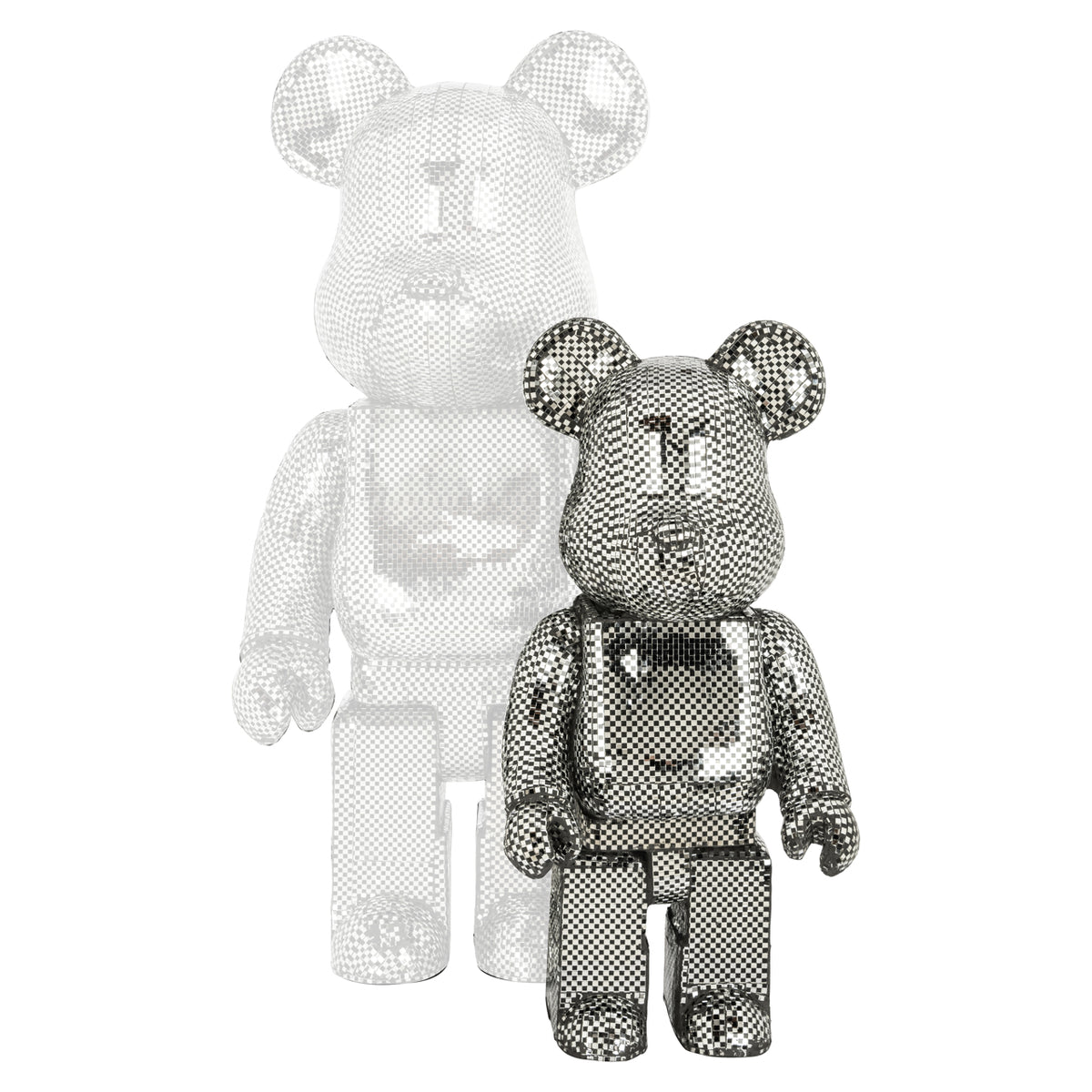 Dekoratives Objekt Bear Silber klein