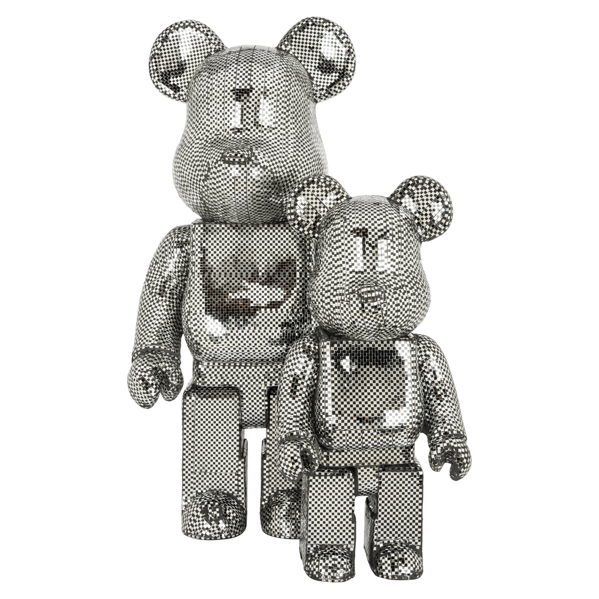 Objet décoratif Bear argenté grand modèle