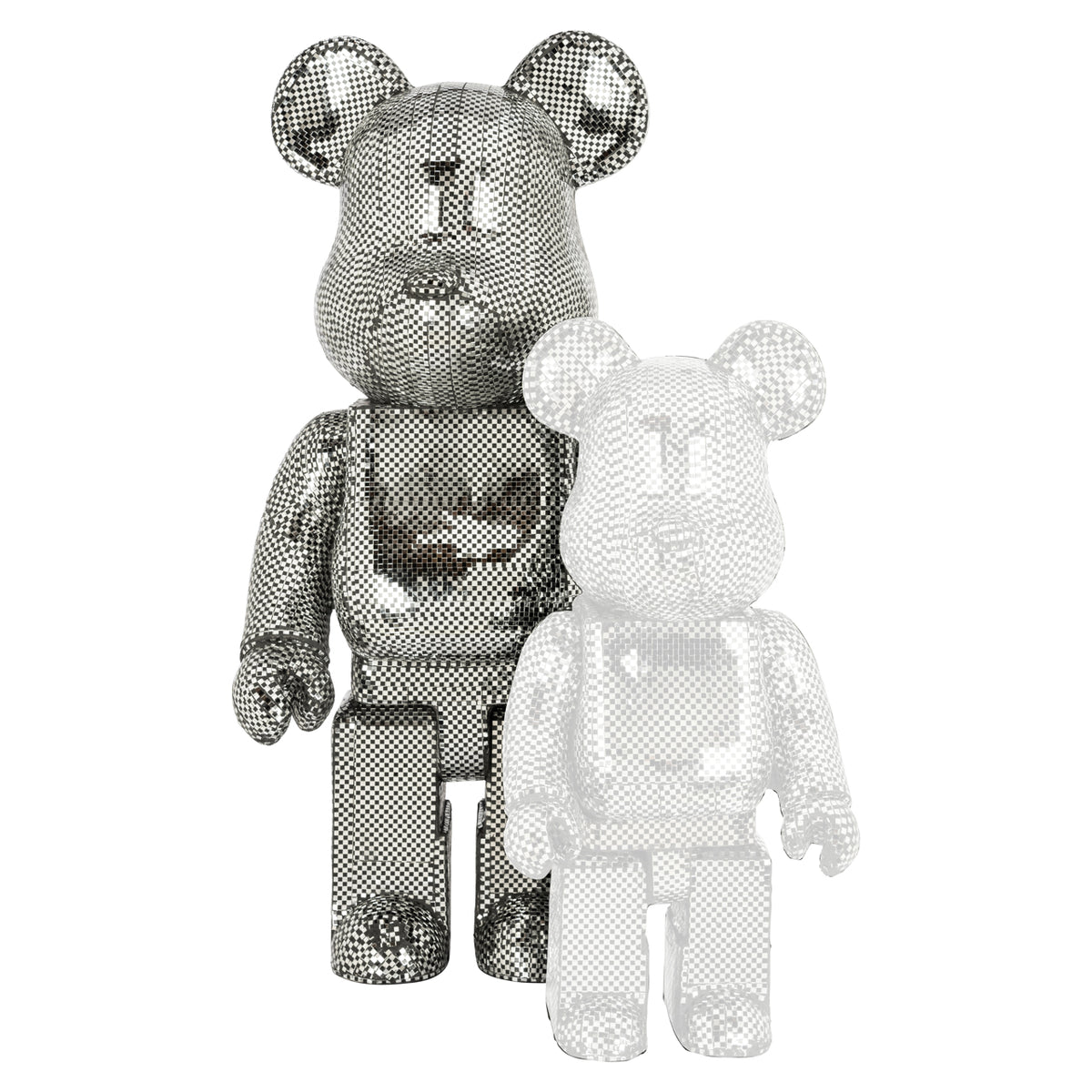 Objet décoratif Bear argenté grand modèle