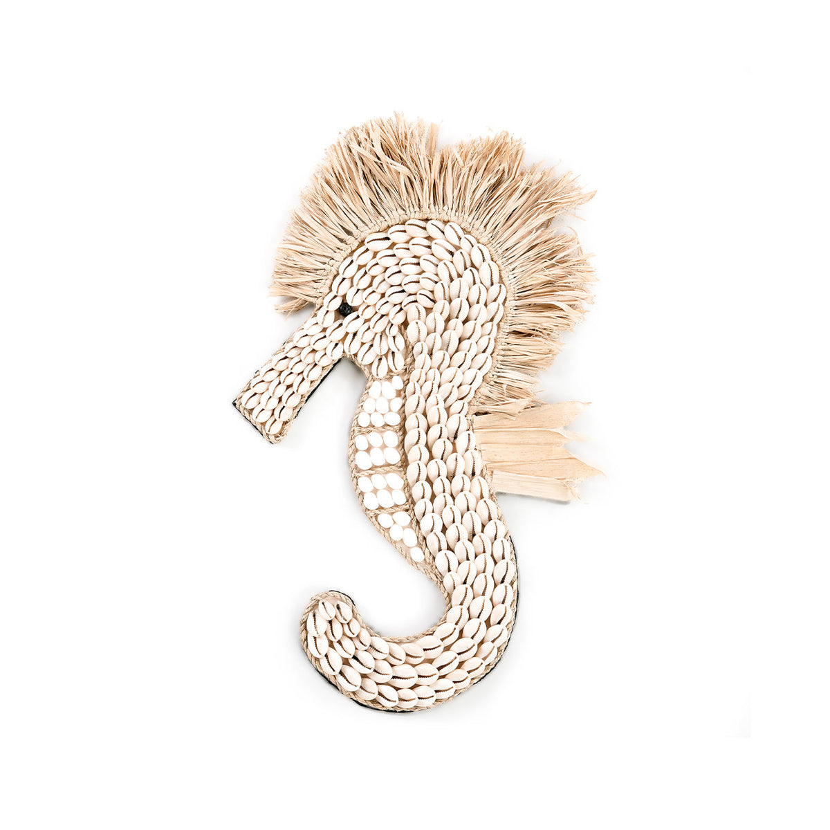 Hippocampe en coquillage - Blanc