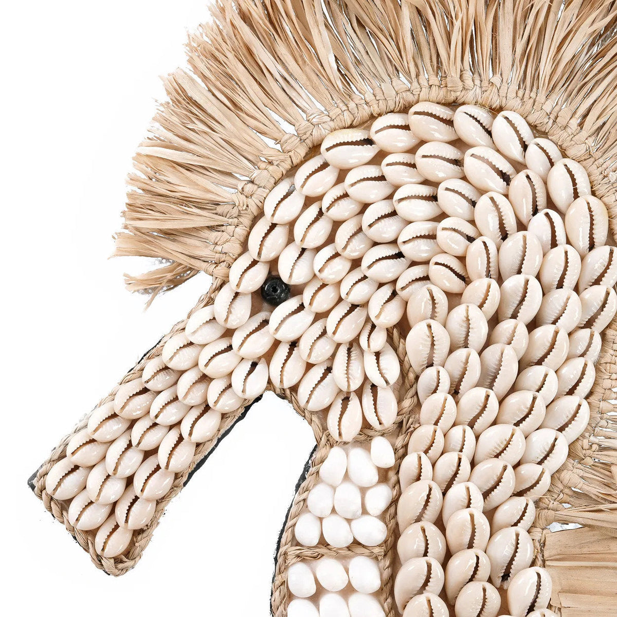 Hippocampe en coquillage - Blanc