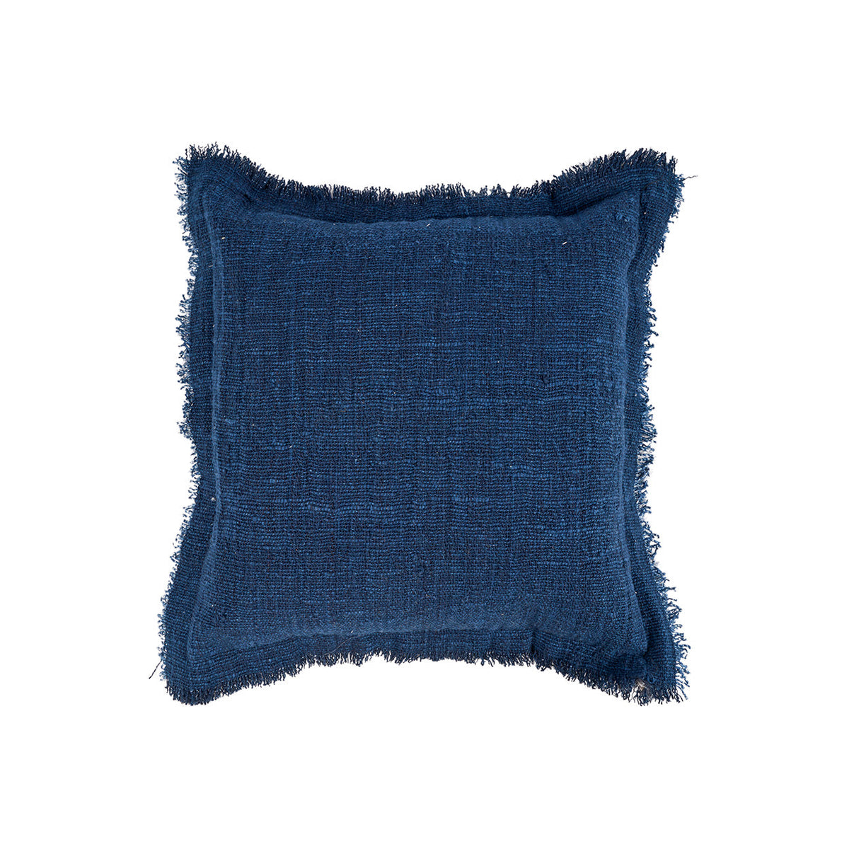 Kissenbezug Azure Fringe - Indigoblau
