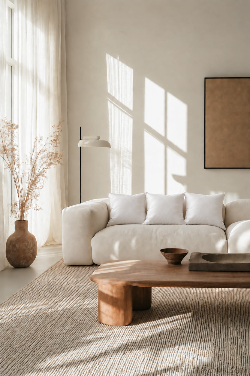 Coussin intérieur blanc carré - 60x60