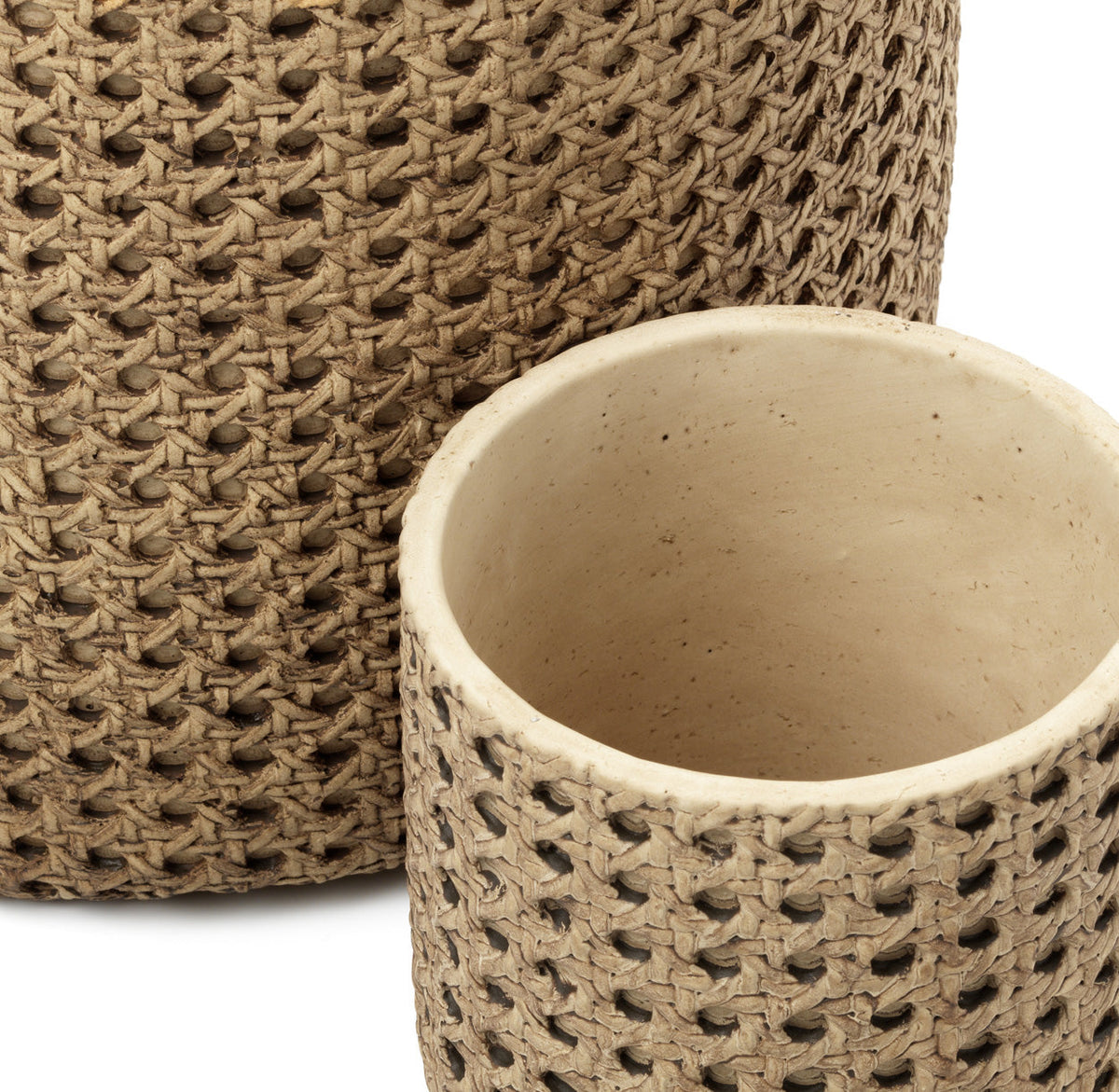 De RattanRock-plantenbak - Naturel - L