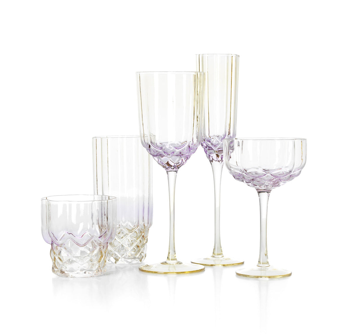 The Pink Blush Cocktail Coupe - Pink