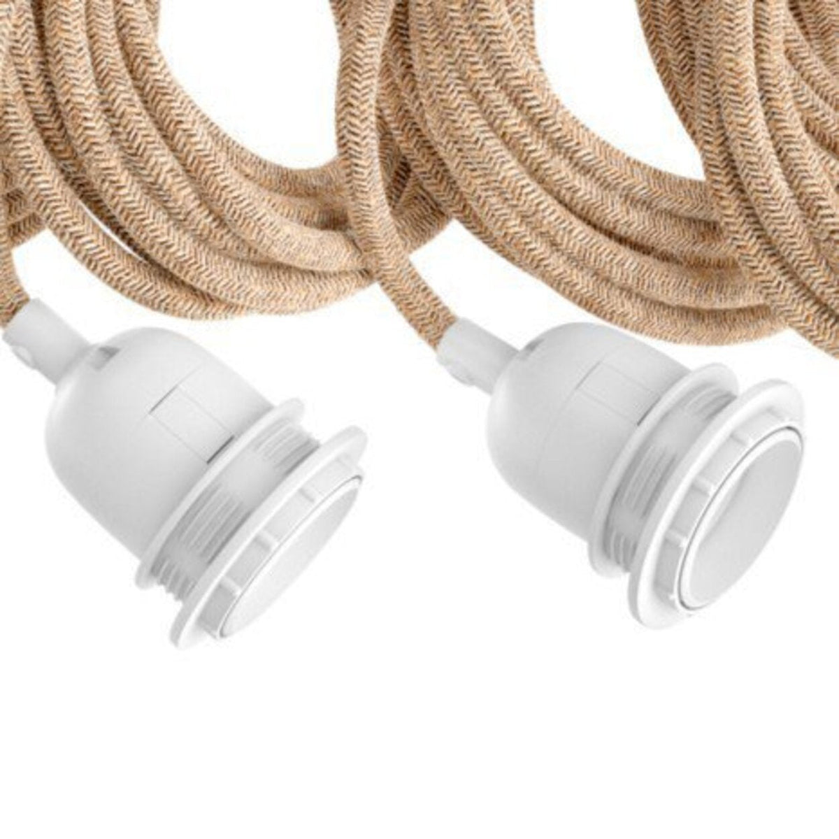 Plafondlamp met fittingen - Naturelwit - 5 fittingen
