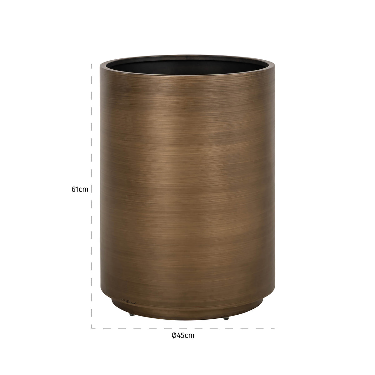 Plantenbak Dira brushed gold 45Ø
