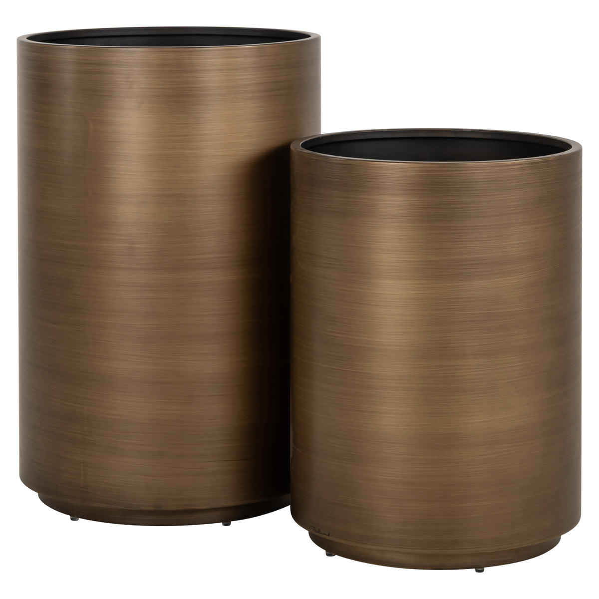 Jardinière Dira dor brossé 45Ø