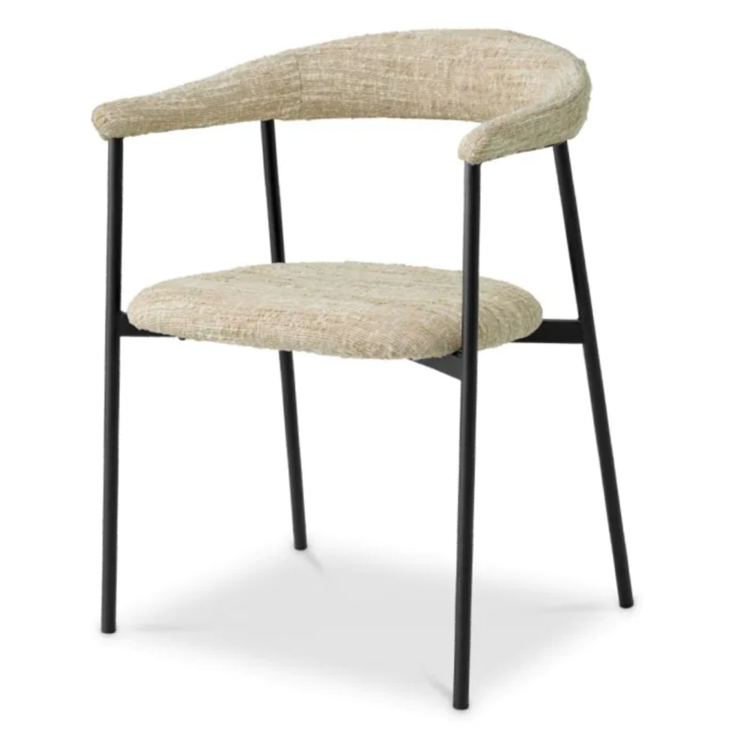 Dining chair Eichholtz Julio Bouclé sonata cream