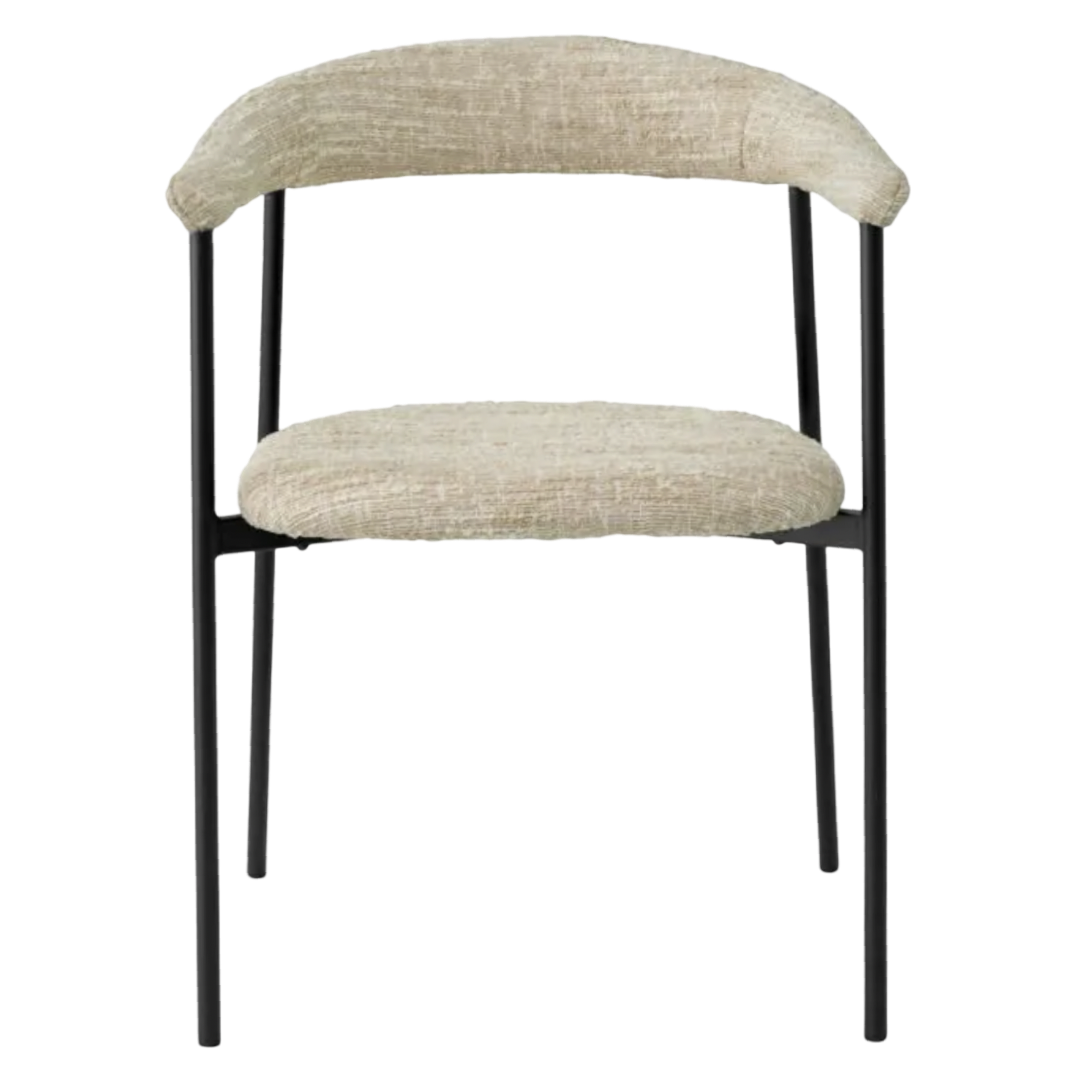 Dining chair Eichholtz Julio Bouclé sonata cream