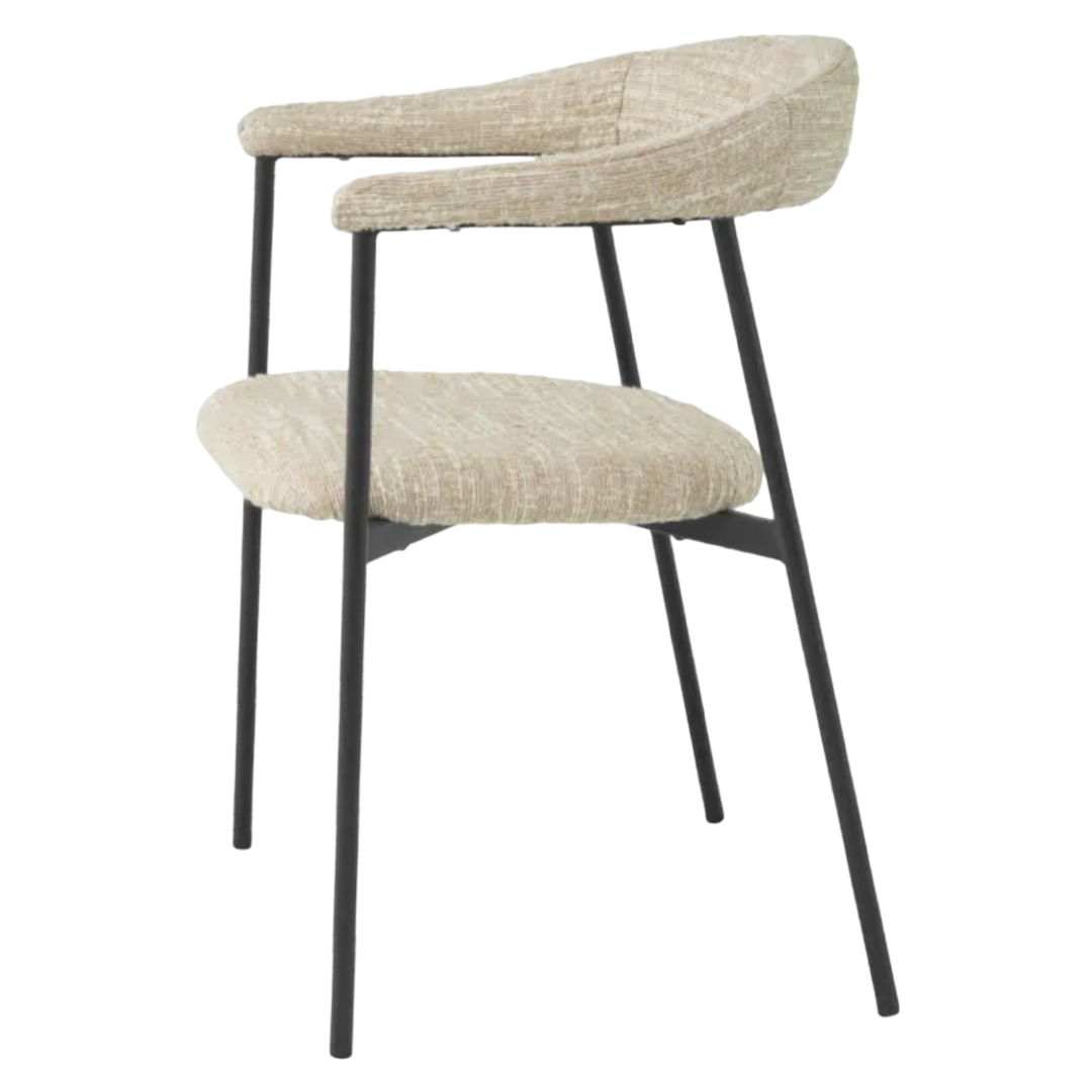 Dining chair Eichholtz Julio Bouclé sonata cream