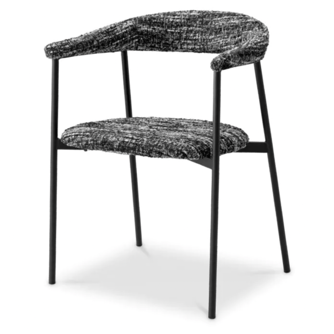 Dining chair Eichholtz Julio Bouclé sonata black