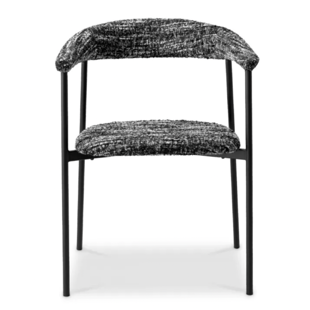Dining chair Eichholtz Julio Bouclé sonata black