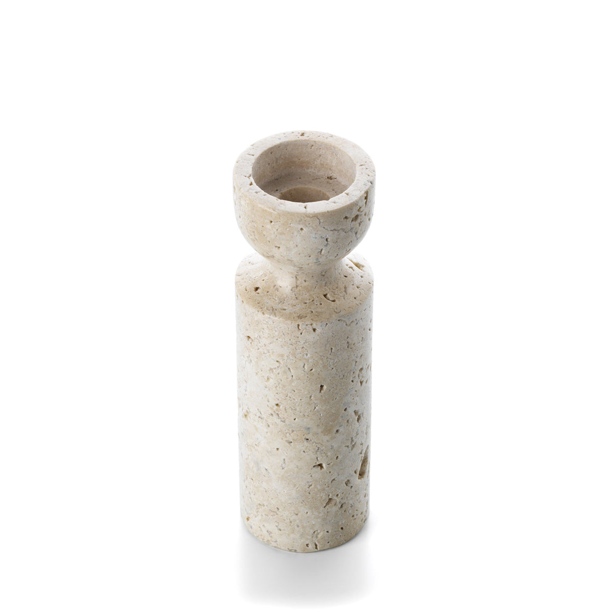 Der Kerzenhalter Travertine Hourglass - Beige - M