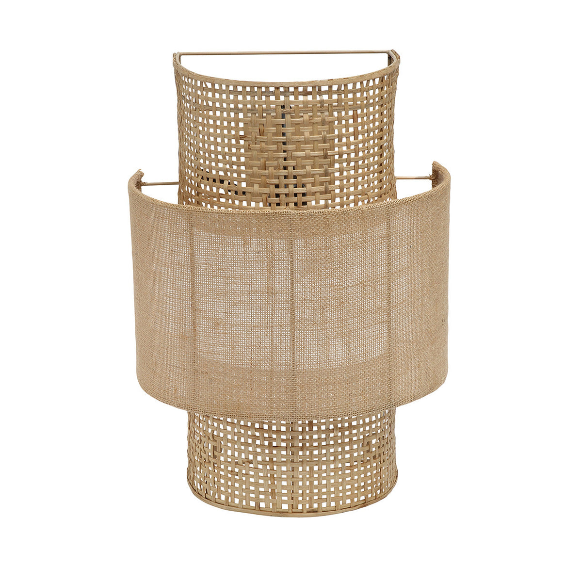 Die Wandleuchte Bolly Jute - Natur - M