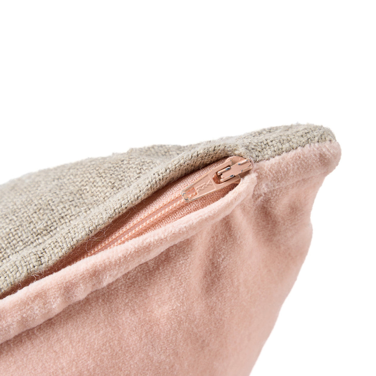 Housse de coussin en velours Divorce - Rose naturel - 30x50