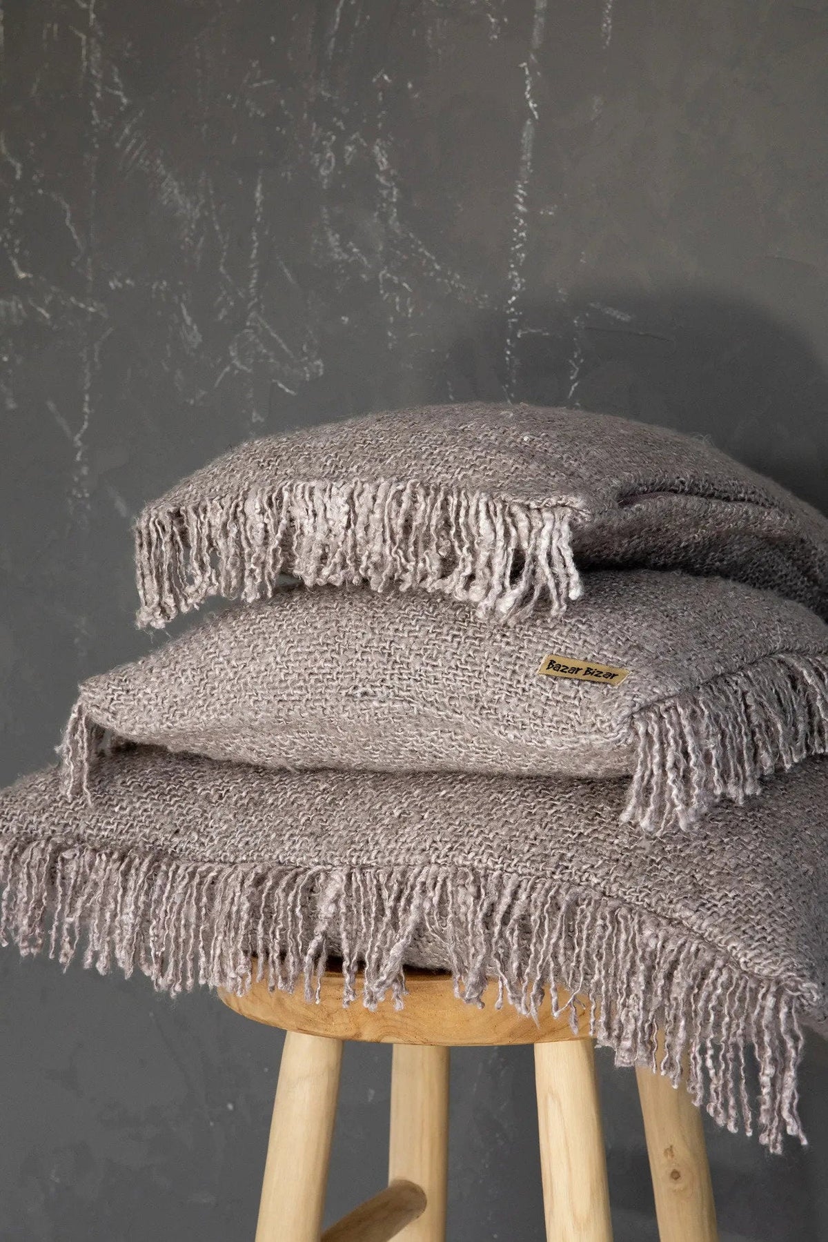 Housse de coussin Oh My Gee - Gris perle - 60x60