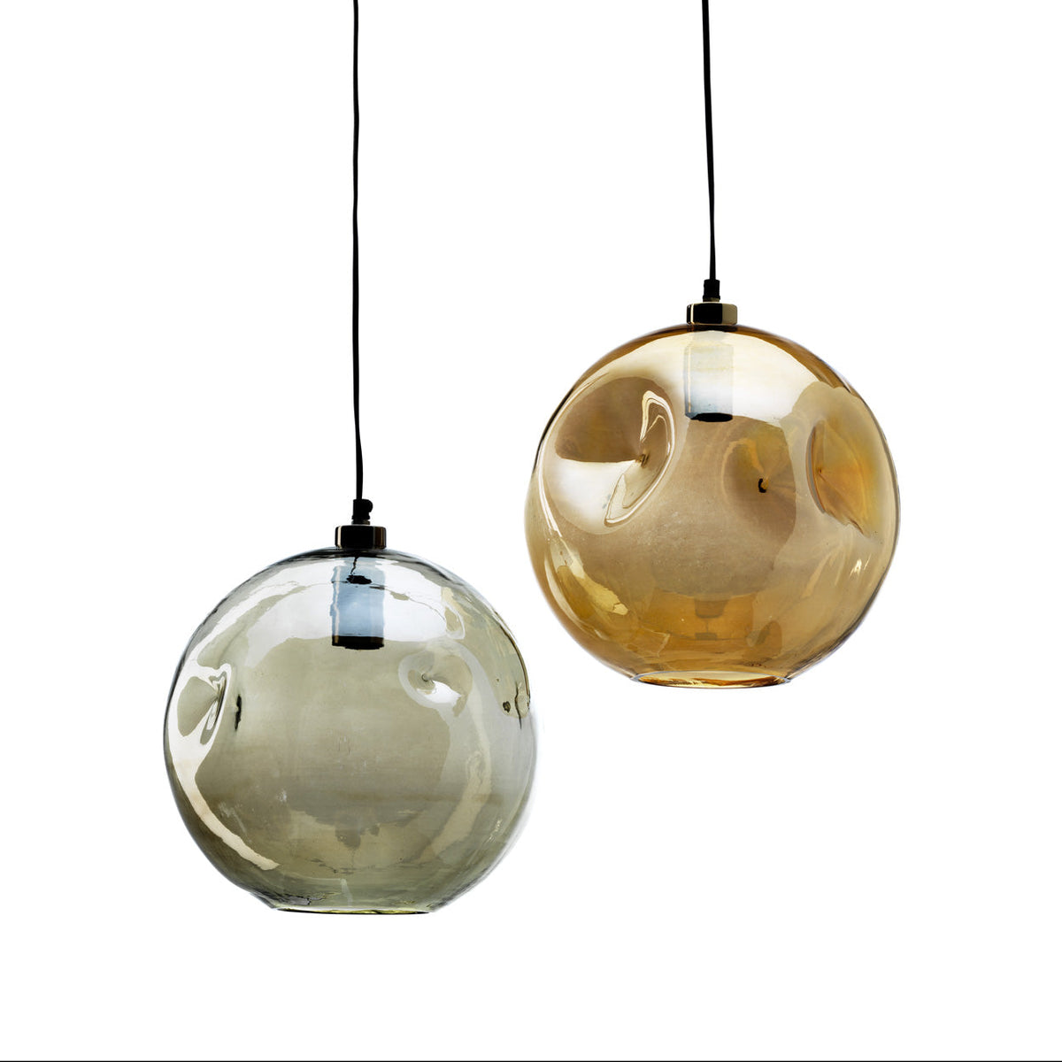 Die Pendelleuchte Bubbella - Blasses Gold
