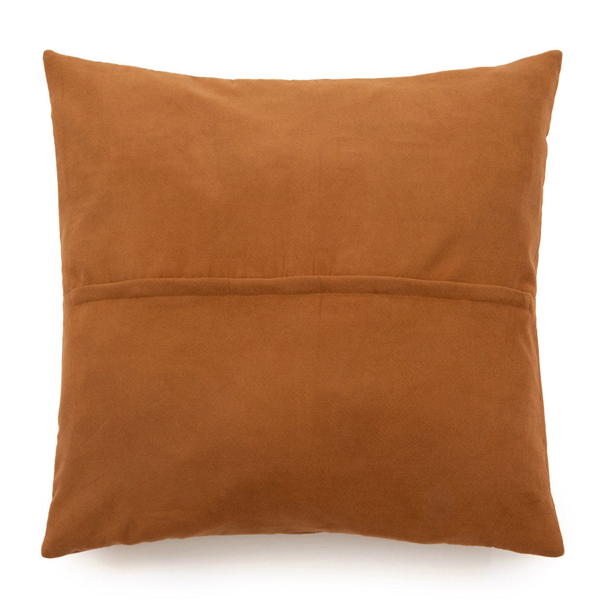 Housse de coussin en cuir Four Panel - Camel - 60x60