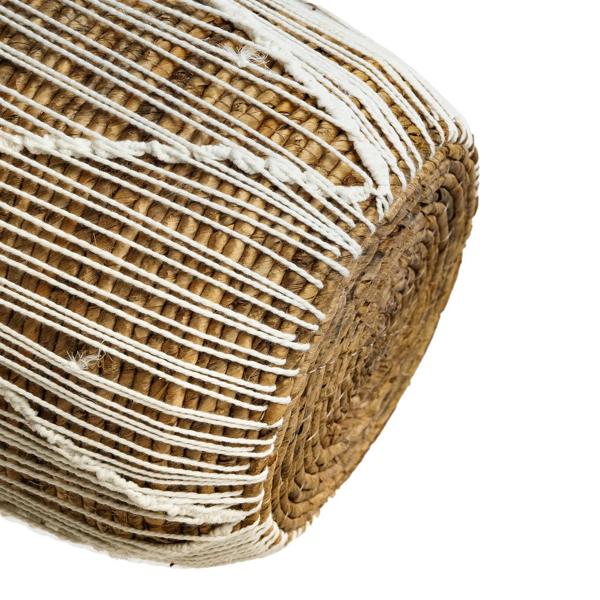 Panier en macramé à points droits - S
