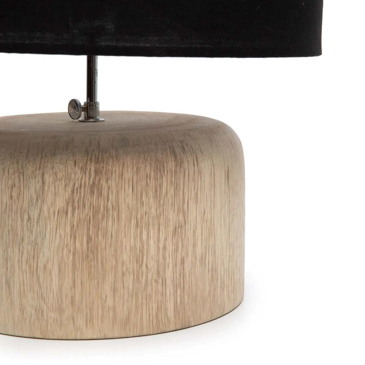 Le pied de lampe à poser en bois de teck - Naturel