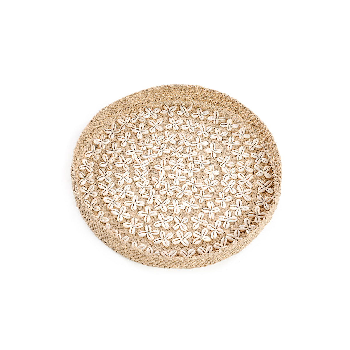 Assiette en coquillage Costa - Blanc naturel - M