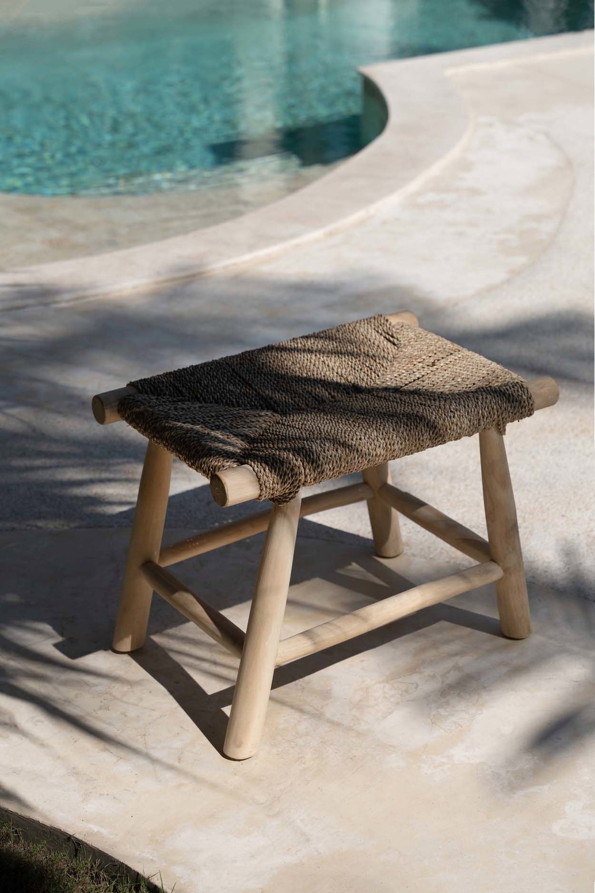 Le tabouret en jonc de mer Porto - Natural - M