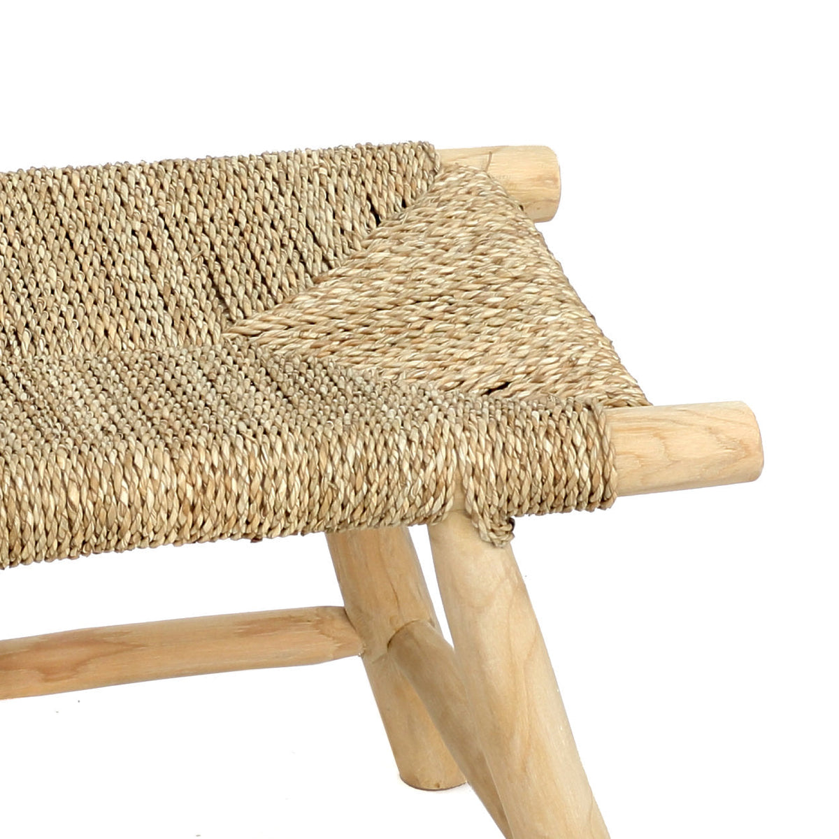Le tabouret en jonc de mer Porto - Natural - M