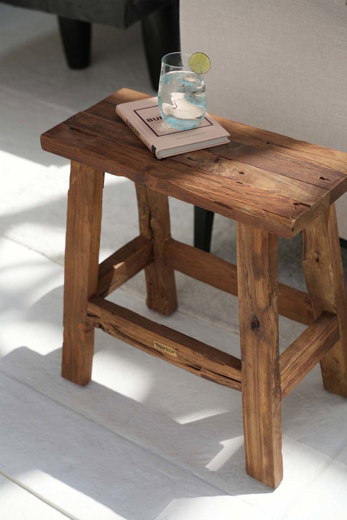 Le tabouret Fab Rustic - Naturel