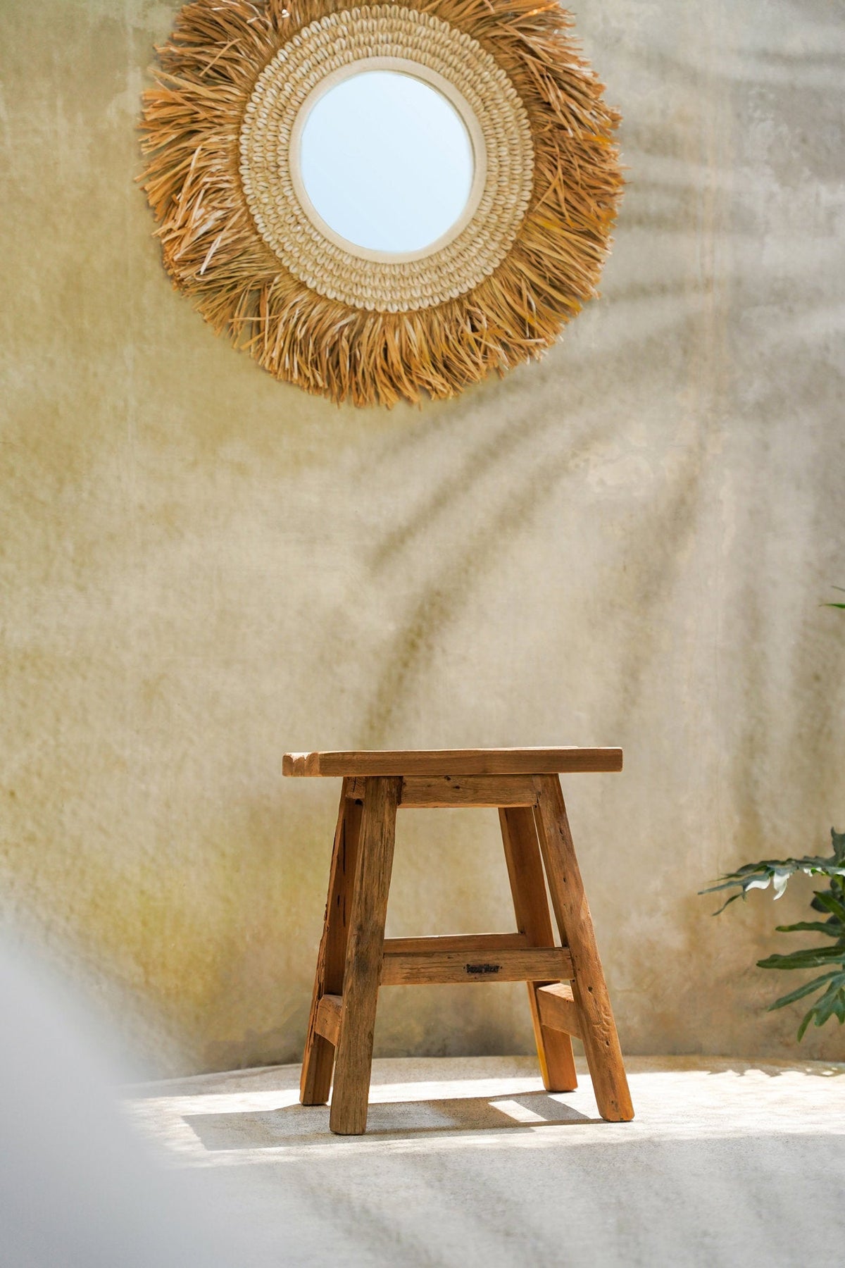 Le tabouret Yoke - Naturel - L