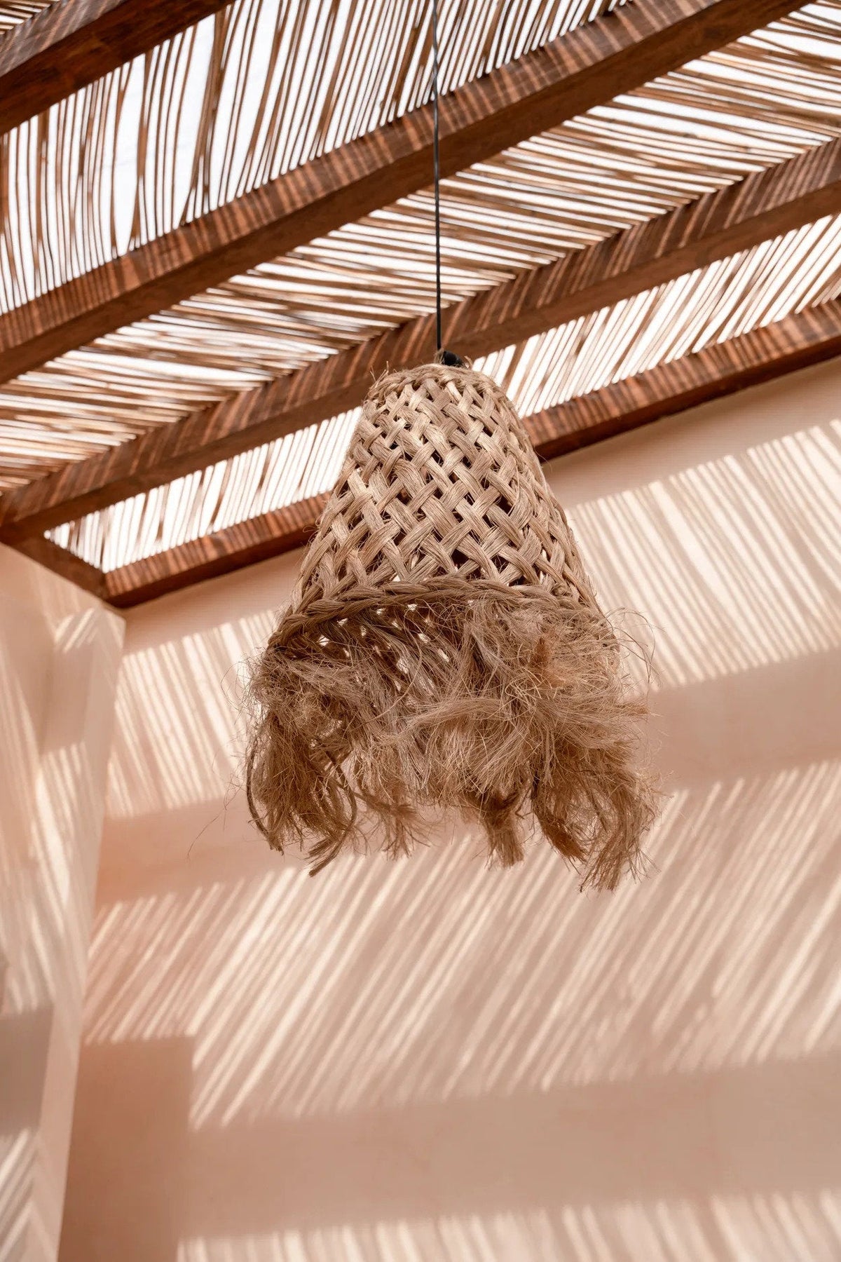Suspension Abaca Jelly Fish - Naturel - M