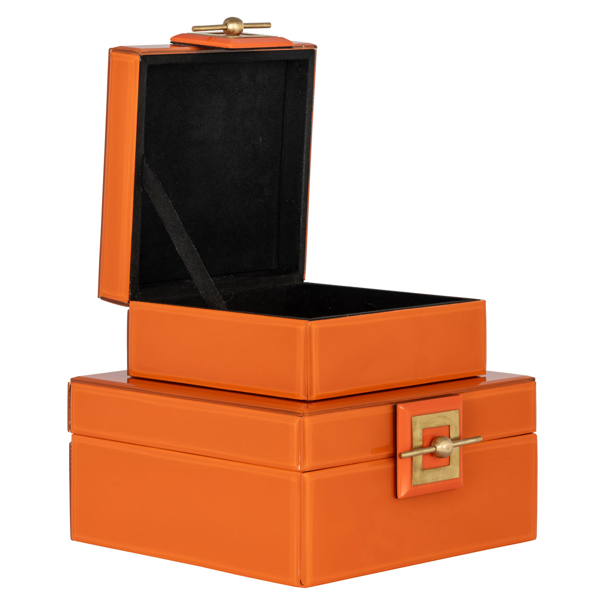 Boîte de rangement Bodine orange petite