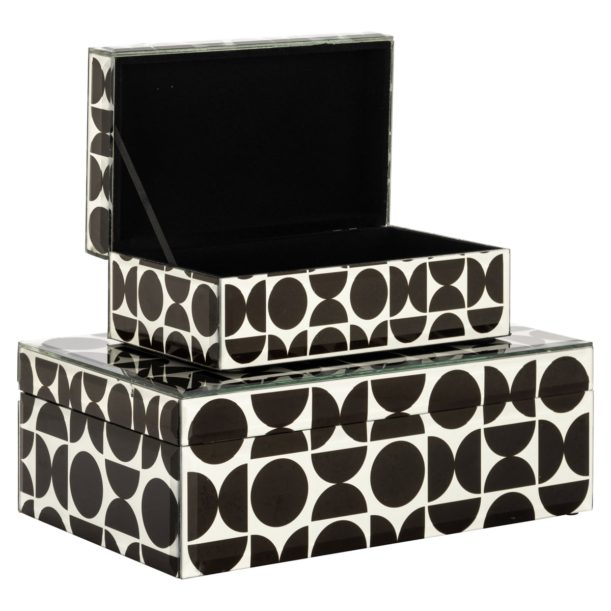 Boîte de rangement Vivian noire grande