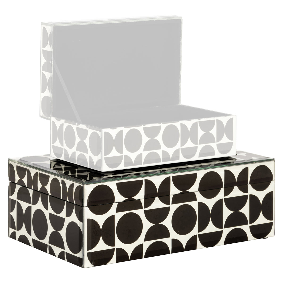 Boîte de rangement Vivian noire grande