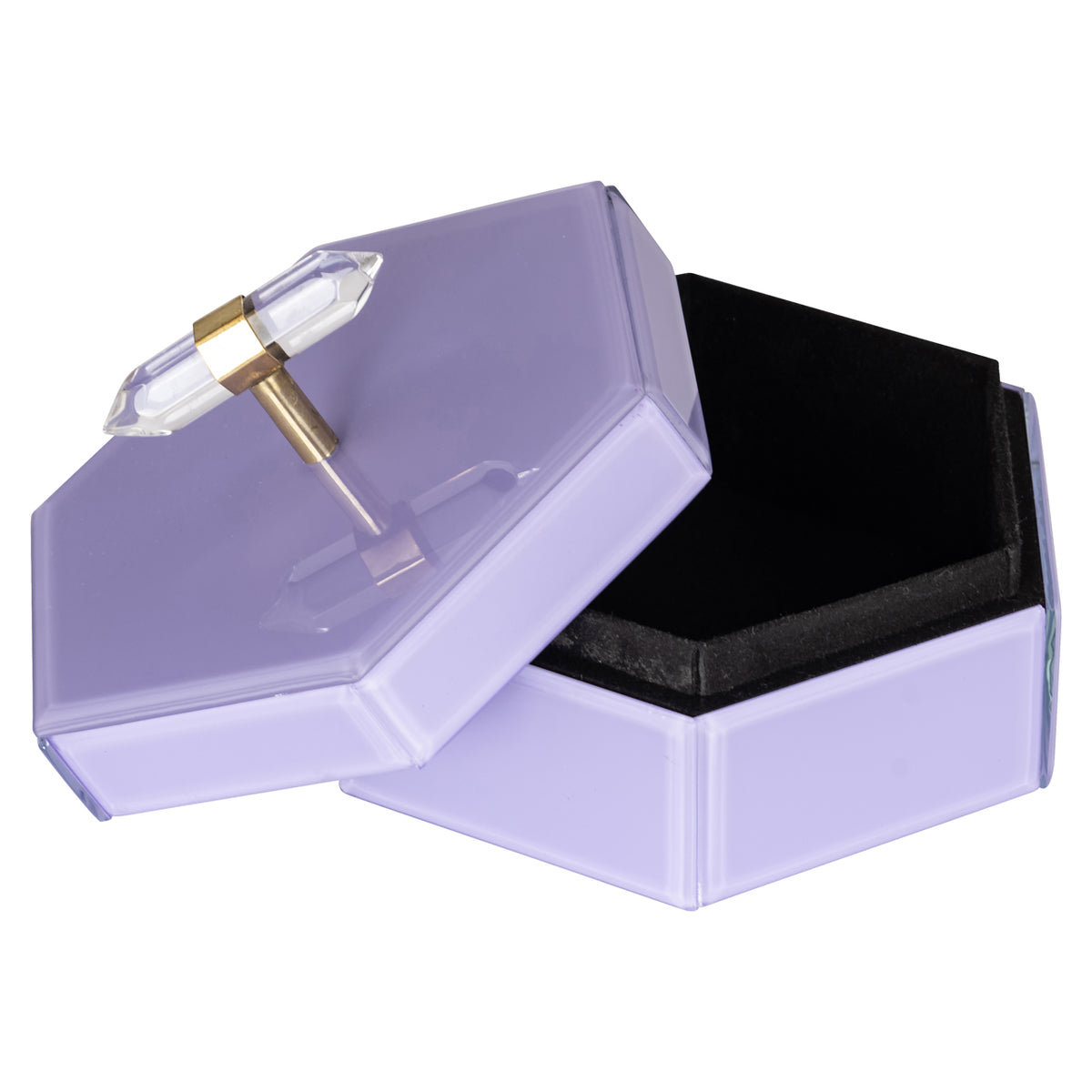 Boîte de rangement Jutta violette petite