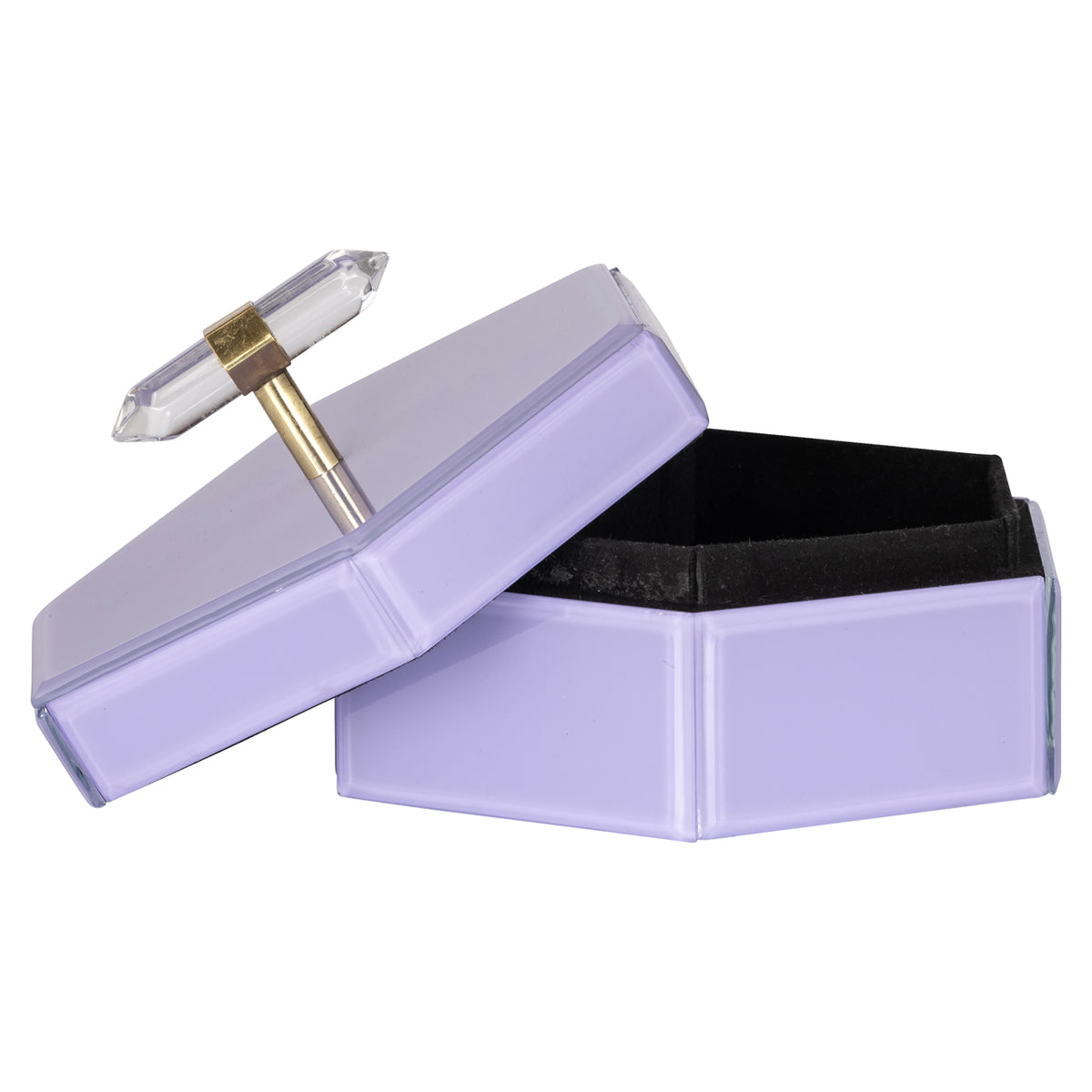 Boîte de rangement Jutta violette petite