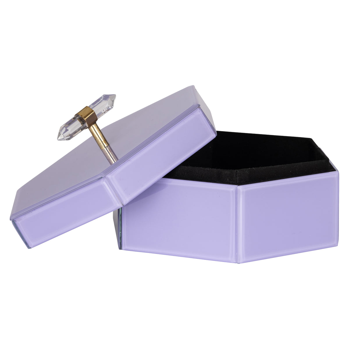 Boîte de rangement Jutta violette grande