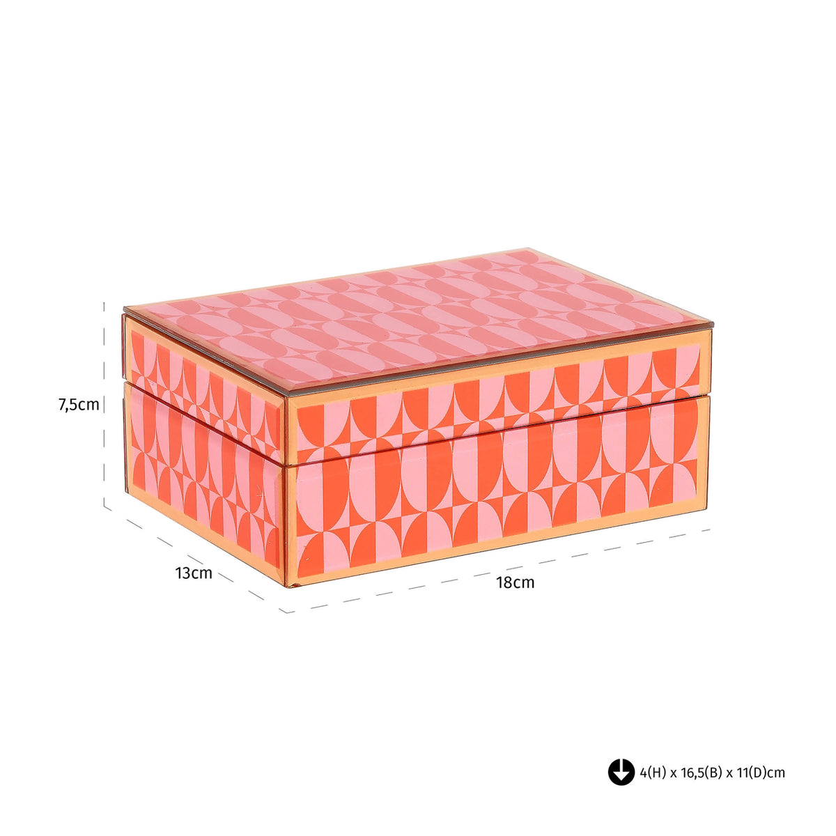 Aufbewahrungsbox Abba pink klein