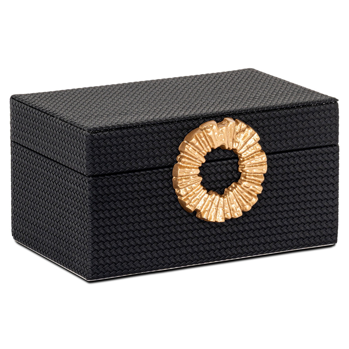 Storage box Amal black/gold small