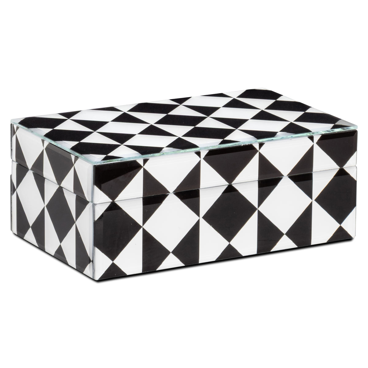 Opbergdoos Silas black/white small