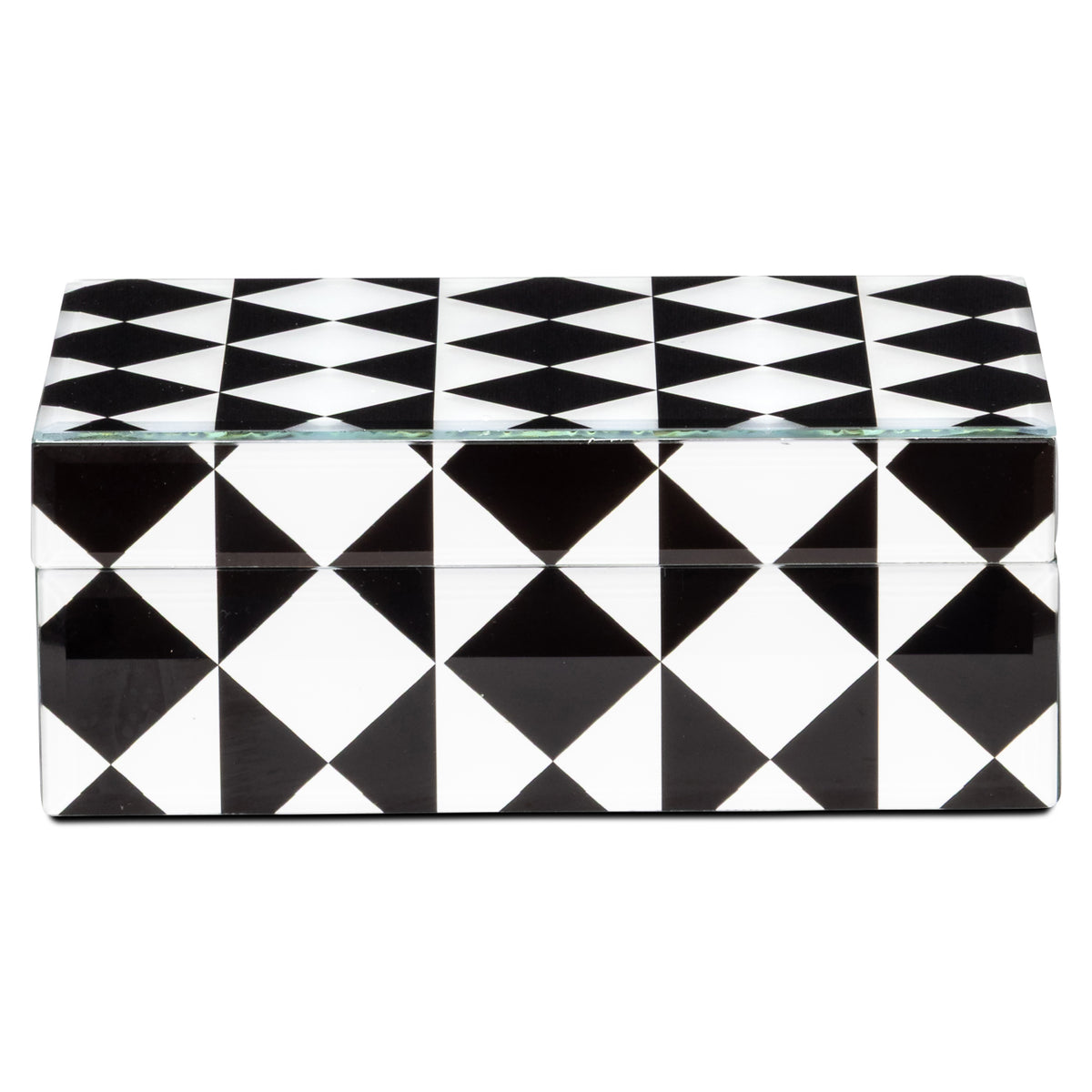 Opbergdoos Silas black/white small