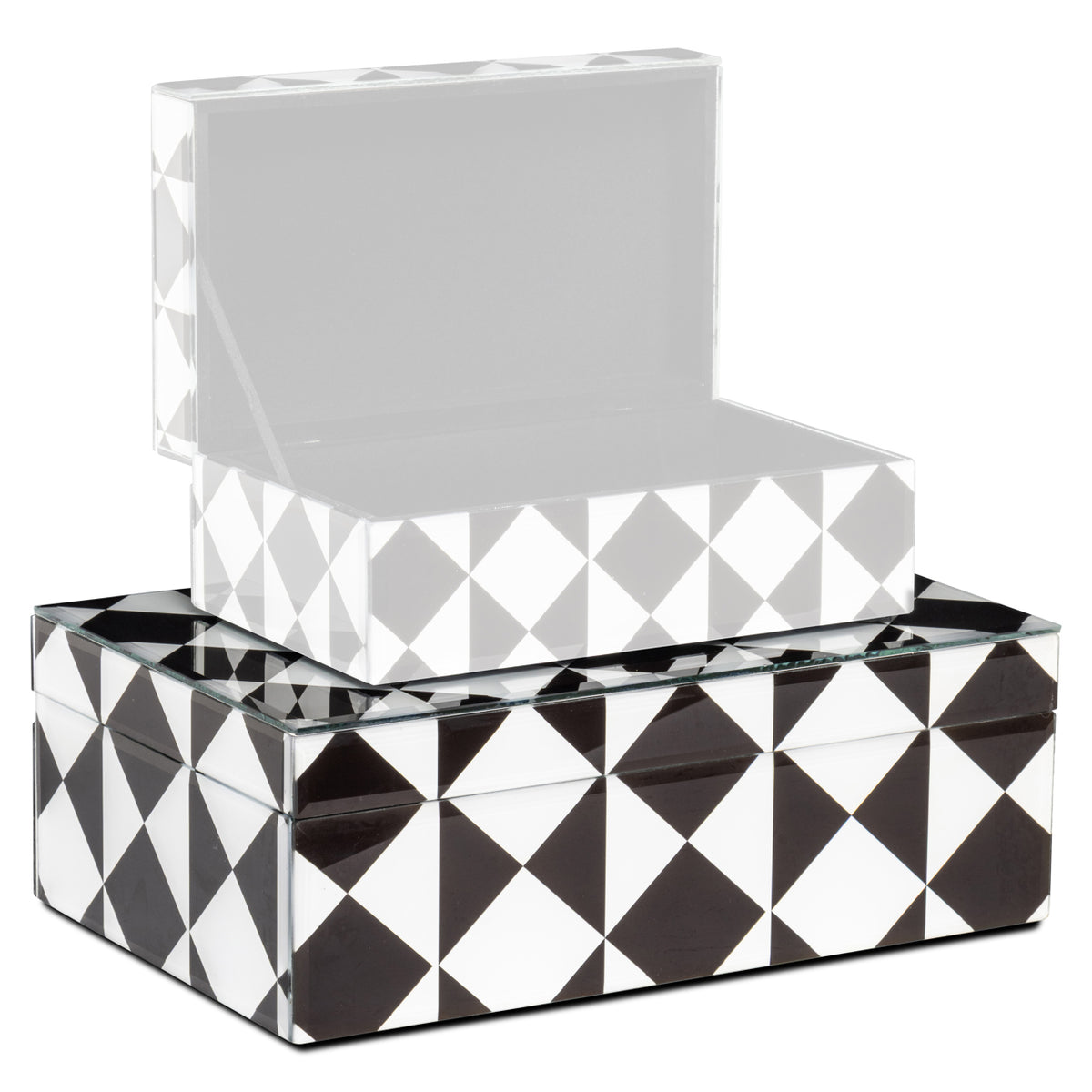 Boîte de rangement Silas black/white large