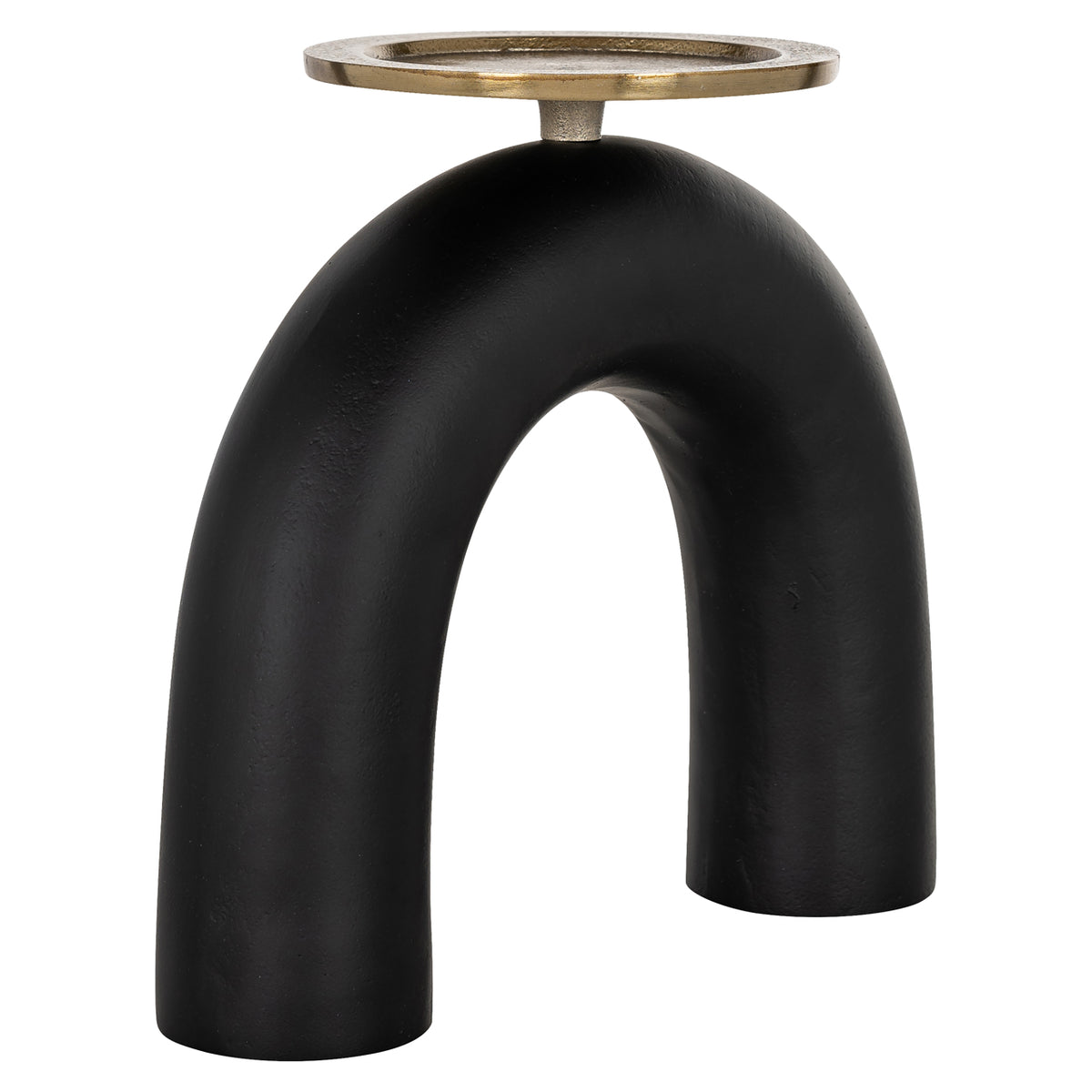 Kerzenhalter Livi Schwarz/Gold groß