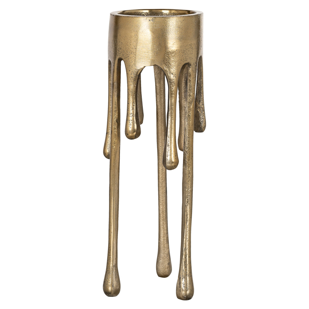 Kerzenhalter Lorin gebürstetes Gold klein