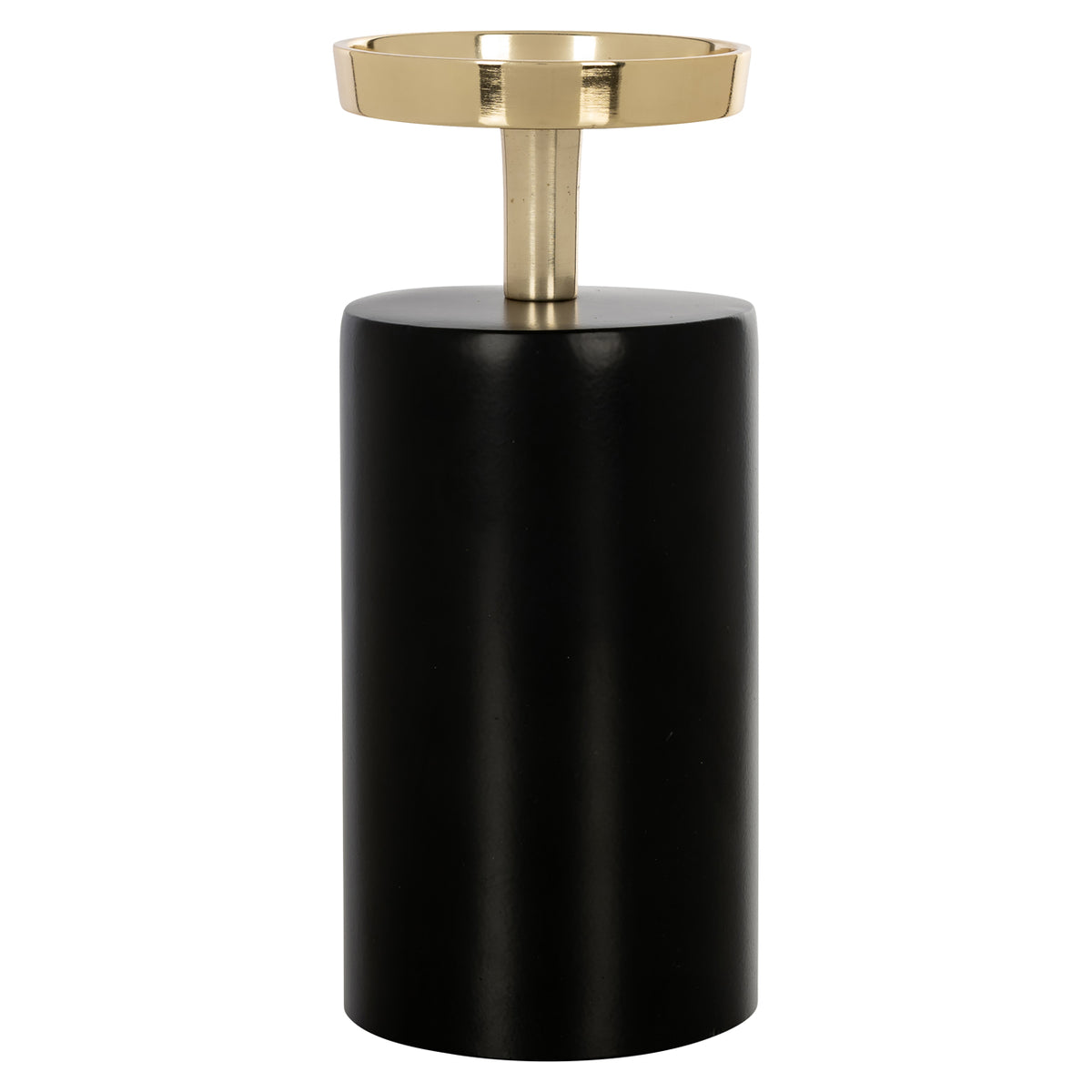 Kerzenhalter Caya Schwarz/Gold klein