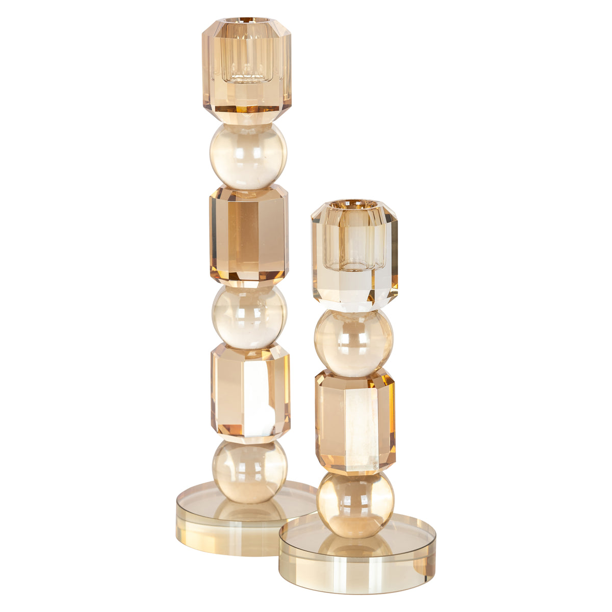 Meral brown small candle holder
