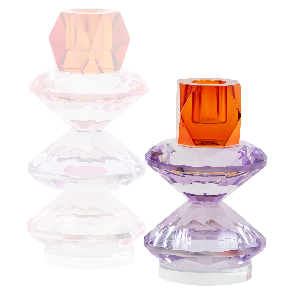 Yalena purple small candle holder