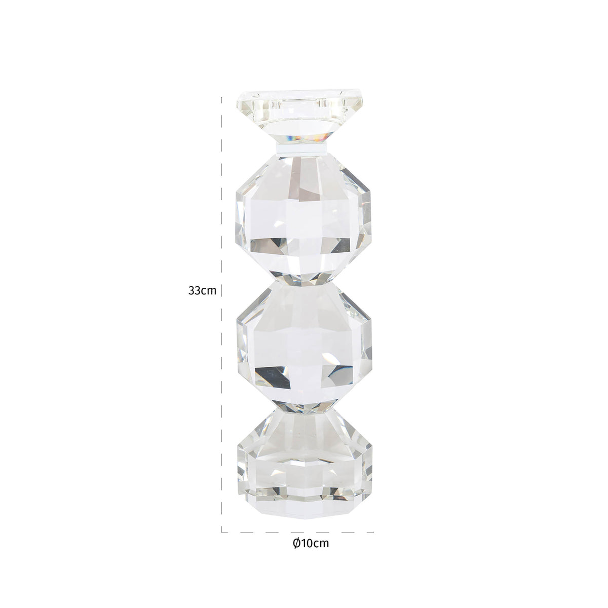 Kerzenhalter Safia clear transparent small