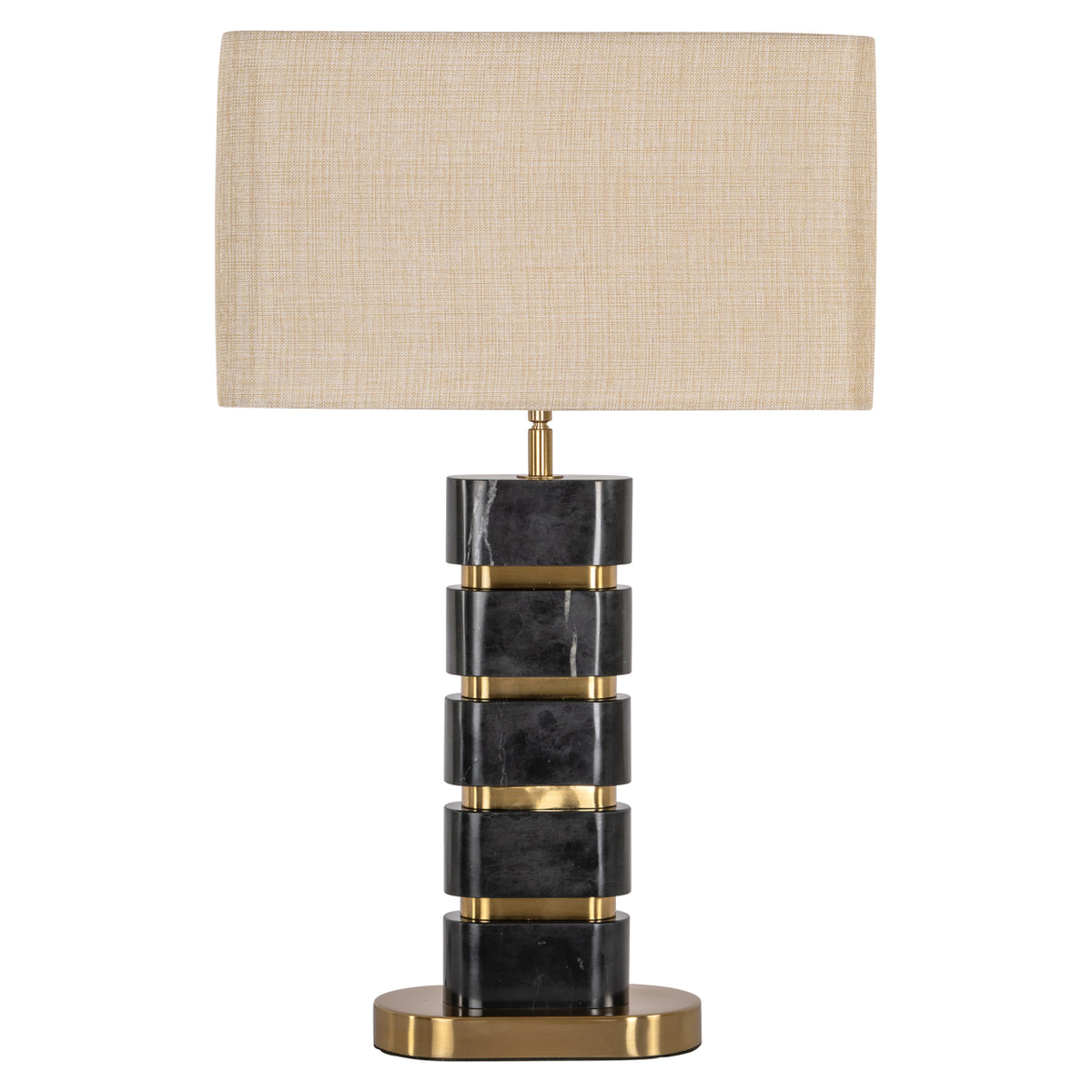 Tafellamp Levina black/gold